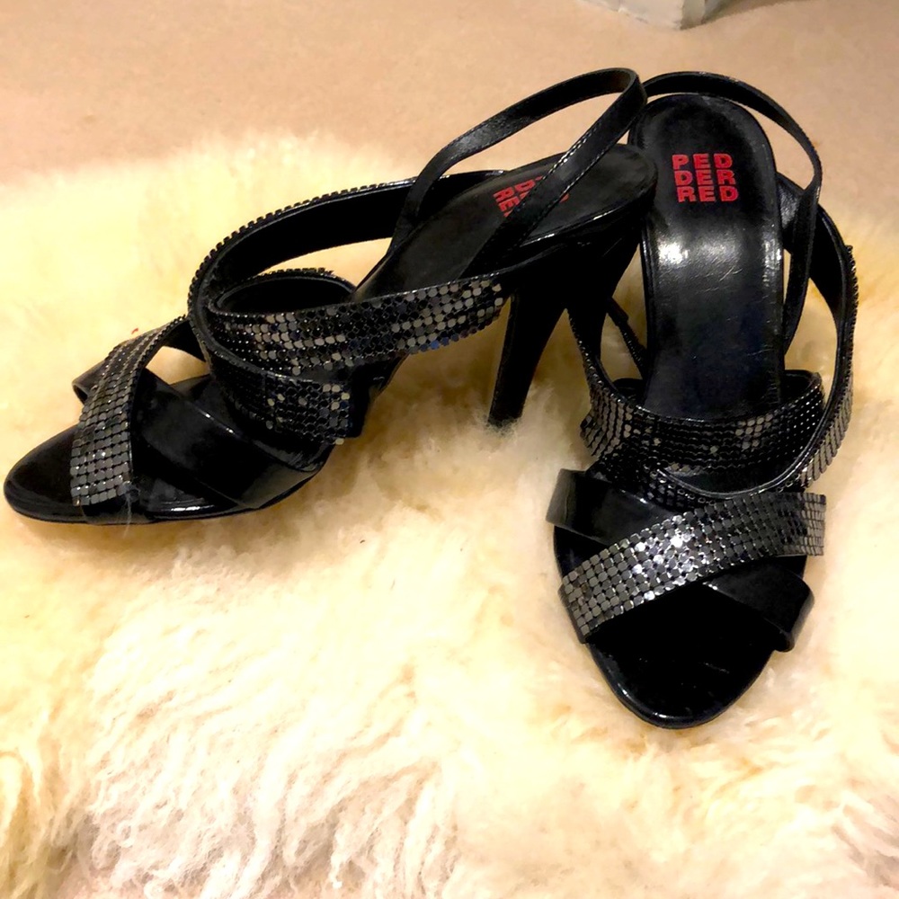 Brand new black party heels. Size 6.